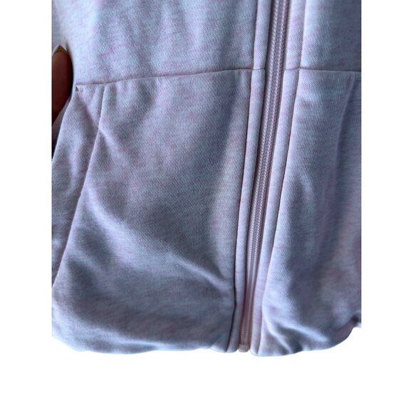 Lacoste Sport Womens Zipper Up Hoodie Size 42 Pink Drawstring Pockets Sporty - Picture 6 of 10